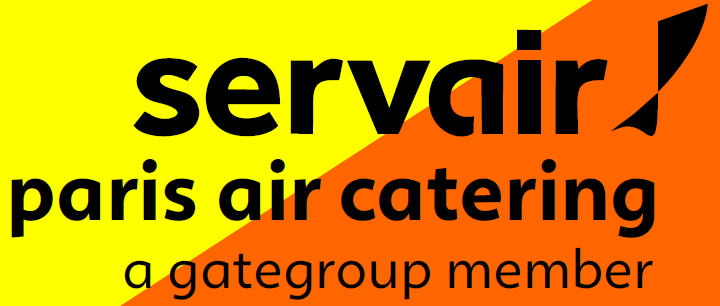 Gilet HV jaune avec logo noir "SERVAIR PARIS AIR CATERING" - V8638 - Image 2