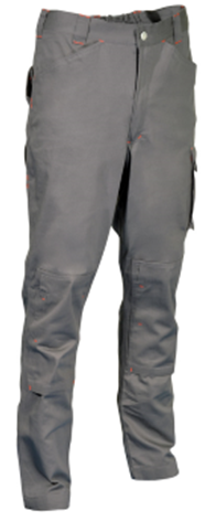 Pantalon de travail Rabat anthracite avec logo "MEDIACO INTÉRIMAIRE" - V7802