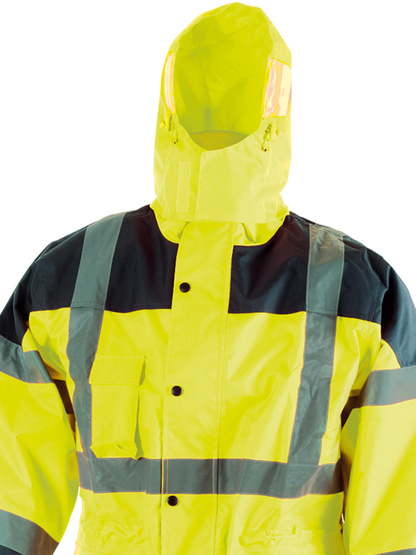 Ensemble de pluie HV jaune/marine - V1893 - Image 3