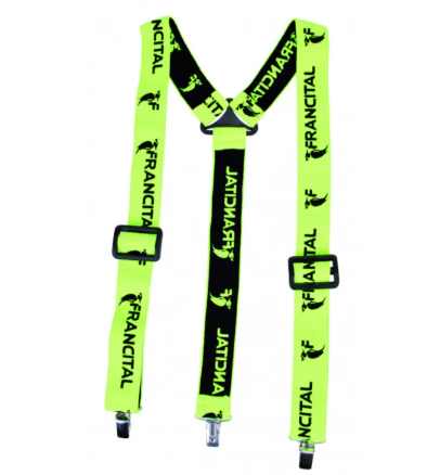Bretelles 3 pinces jaune - D004400