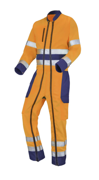 Combinaison 2 Zip Base XP orange HV - V9177