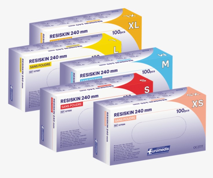 Boîte*100 gants nitrile sans poudre - GJV08